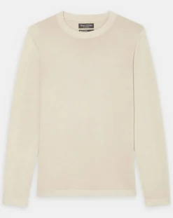 Pull en Coton & Cachemire écru