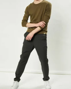 Pull en Coton & Laine Adelin kaki