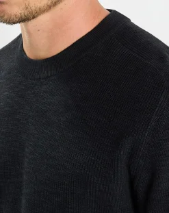 Pull en Coton & Lin bleu marine