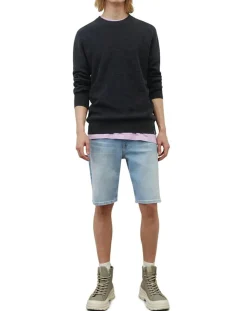 Pull en Coton & Lin bleu marine