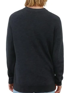 Pull en Coton & Lin bleu marine