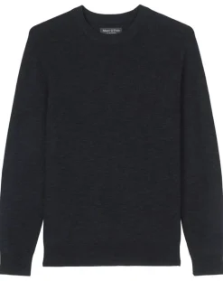 Pull en Coton & Lin bleu marine