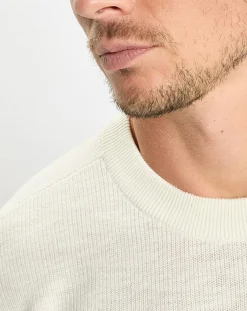 Pull en Coton & Lin écru