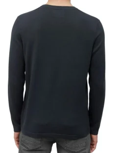 Pull en Coton & Soie bleu marine