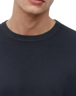 Pull en Coton & Soie bleu marine