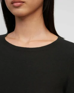 Pull en Coton, Laine & Alpaga mélangés Basique noir