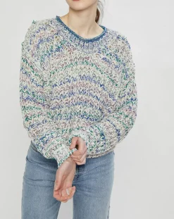 Pull en grosse maille Allen multicolore