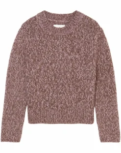Pull en Laine & Alpaga mélangés marron