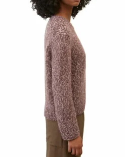 Pull en Laine & Alpaga mélangés marron