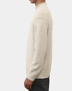 Pull en Laine & Alpaga mélangés Relax écru