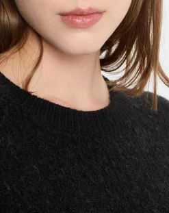 Pull en Laine & Alpaga mélangés noir