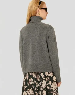 Pull en Laine & Alpaga Palia gris chiné