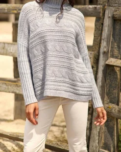Pull en Laine & Cachemire Nox gris