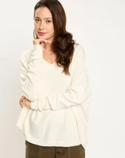 Pull en Laine & Cachemire mélangés Naos crème