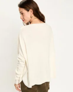 Pull en Laine & Cachemire mélangés Naos crème