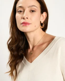 Pull en Laine & Cachemire mélangés Naos crème