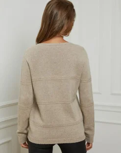 Pull en Laine & Cachemire mélangés Grant camel