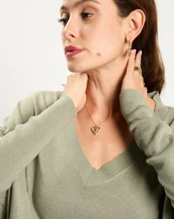 Pull en Laine & Cachemire mélangés Naos amande