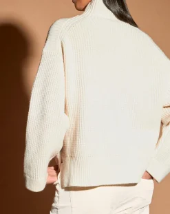 Pull en Laine & Cachemire Sydney écru