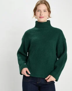 Pull en Laine & Cachemire Sydney vert foncé