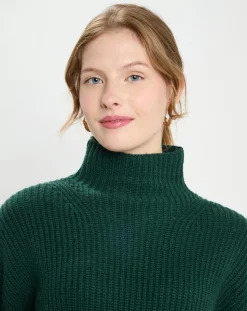 Pull en Laine & Cachemire Sydney vert foncé