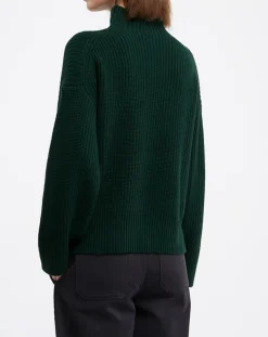 Pull en Laine & Cachemire Sydney vert foncé