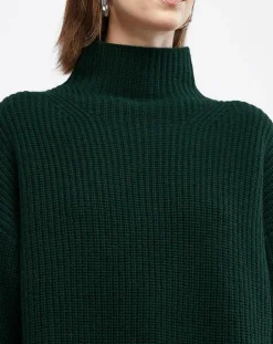 Pull en Laine & Cachemire Sydney vert foncé