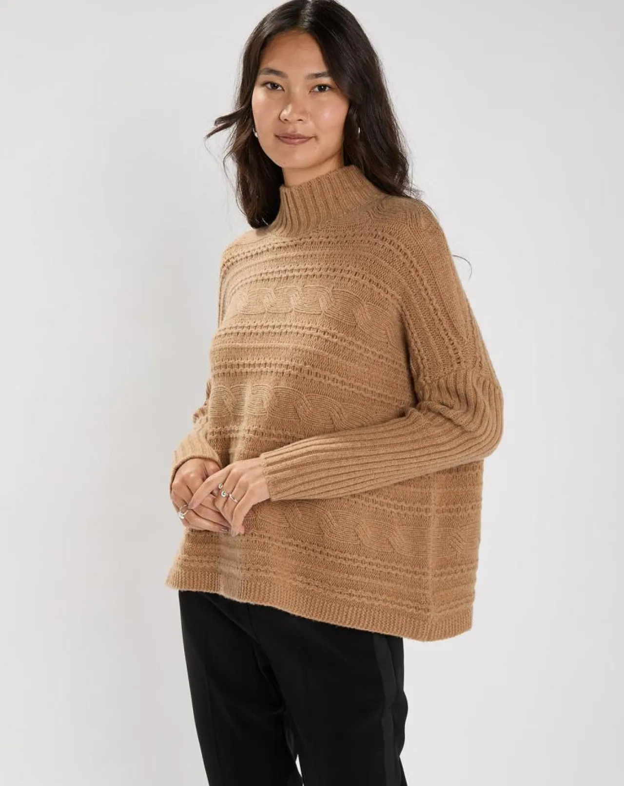 Pull en Laine & Cachemire Nox ocre