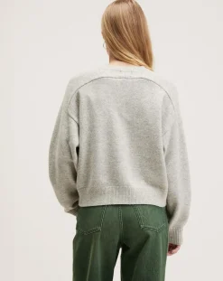 Pull en Laine & Coton Gador oyster