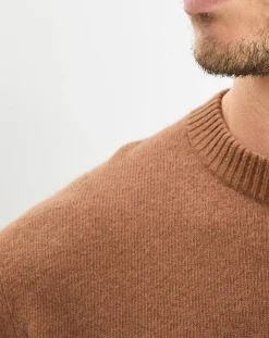 Pull en Laine & Coton marron