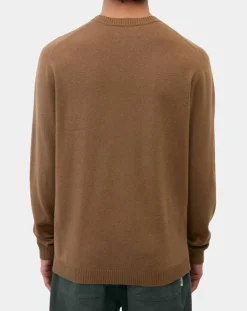 Pull en Laine & Coton marron