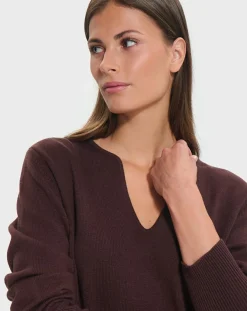 Pull en Laine & Coton Nalani chocolat