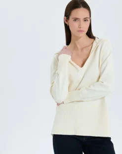 Pull en Laine & Coton Novalie écru
