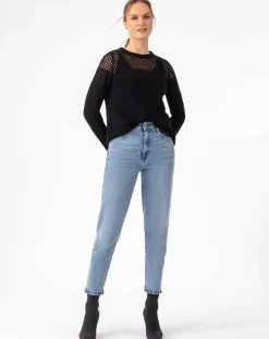 Pull en Laine & Mohair mélangés Cleo noir