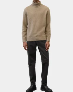 Pull en Laine d'Agneau mélangée beige