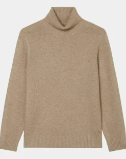 Pull en Laine d'Agneau mélangée beige