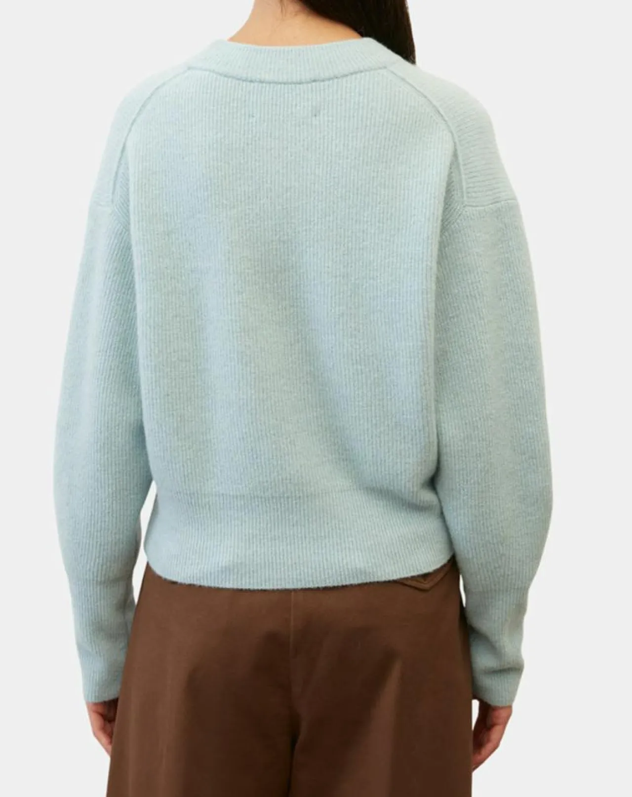 Pull en Laine mélangée & Alpaga bleu clair