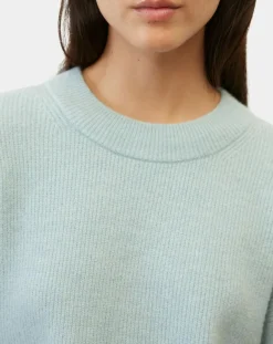 Pull en Laine mélangée & Alpaga bleu clair