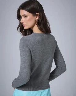 Pull en Laine mélangée BCBG gris