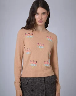 Pull en Laine mélangée BCBG camel