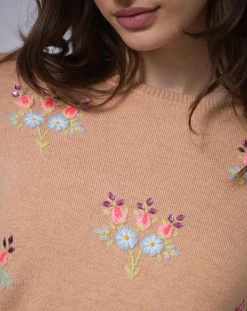 Pull en Laine mélangée BCBG camel