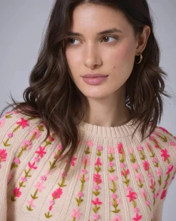 Pull en Laine mélangée Claudine nude