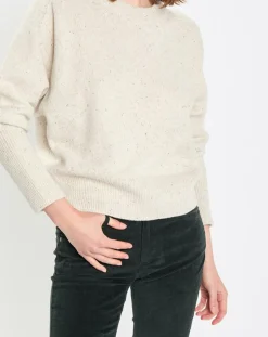 Pull en Laine mélangée écru