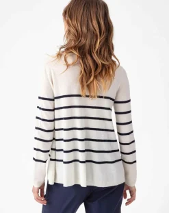 Pull en Laine mélangée Danae écru/marine