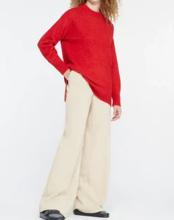 Pull en Laine mélangée Danae rouge