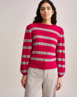 Pull en Laine mélangée Diout rayé rose