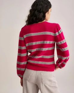 Pull en Laine mélangée Diout rayé rose