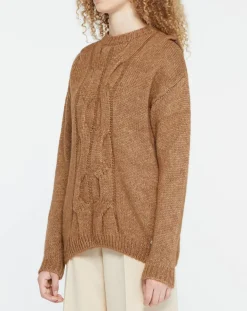 Pull en Laine mélangée Elion marron