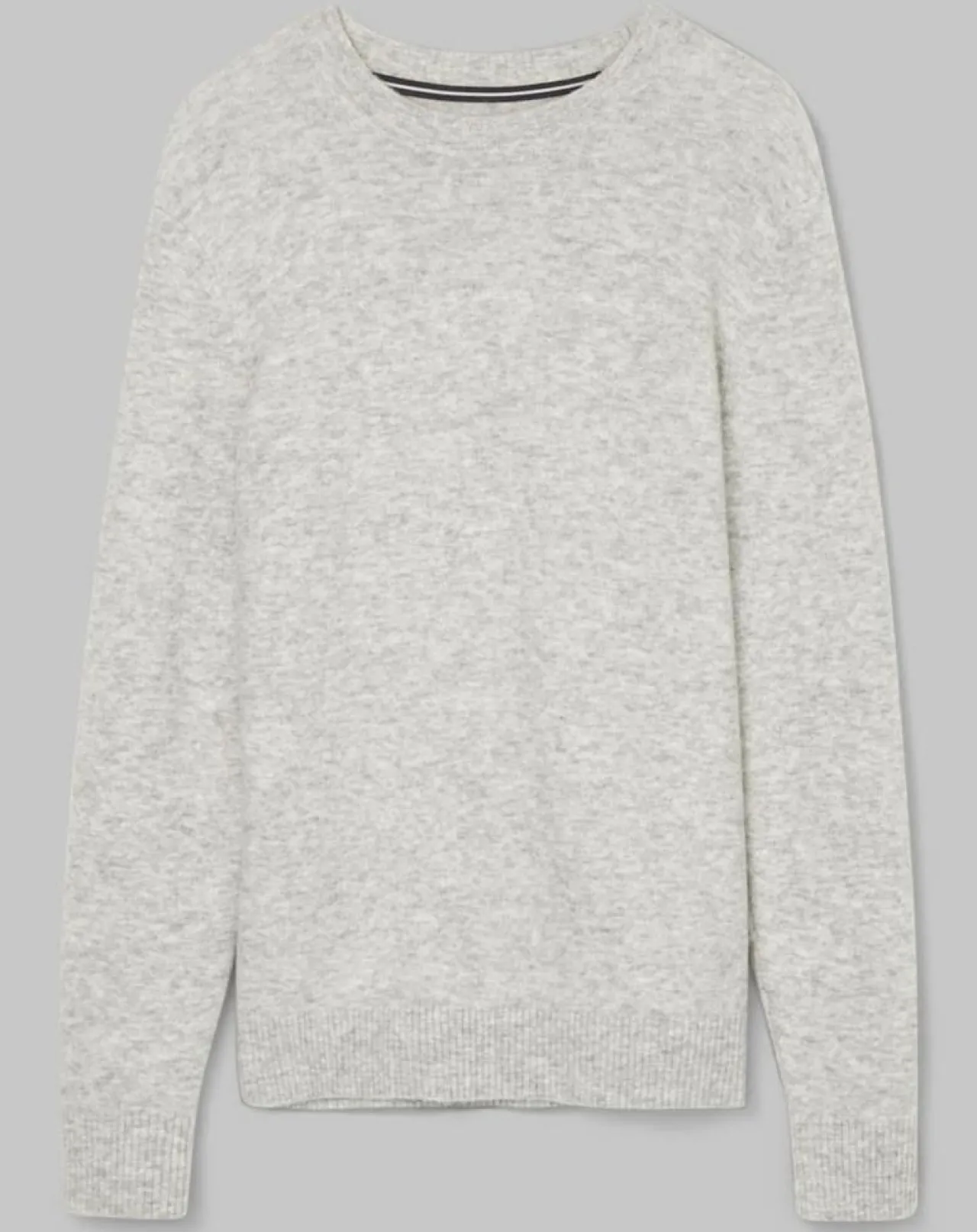Pull en Laine mélangée gris clair