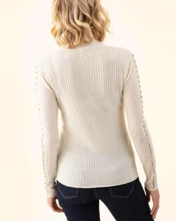 Pull en Laine mélangée Kris écru